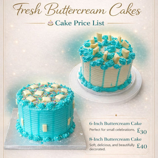 Fresh Buttercream Cakes